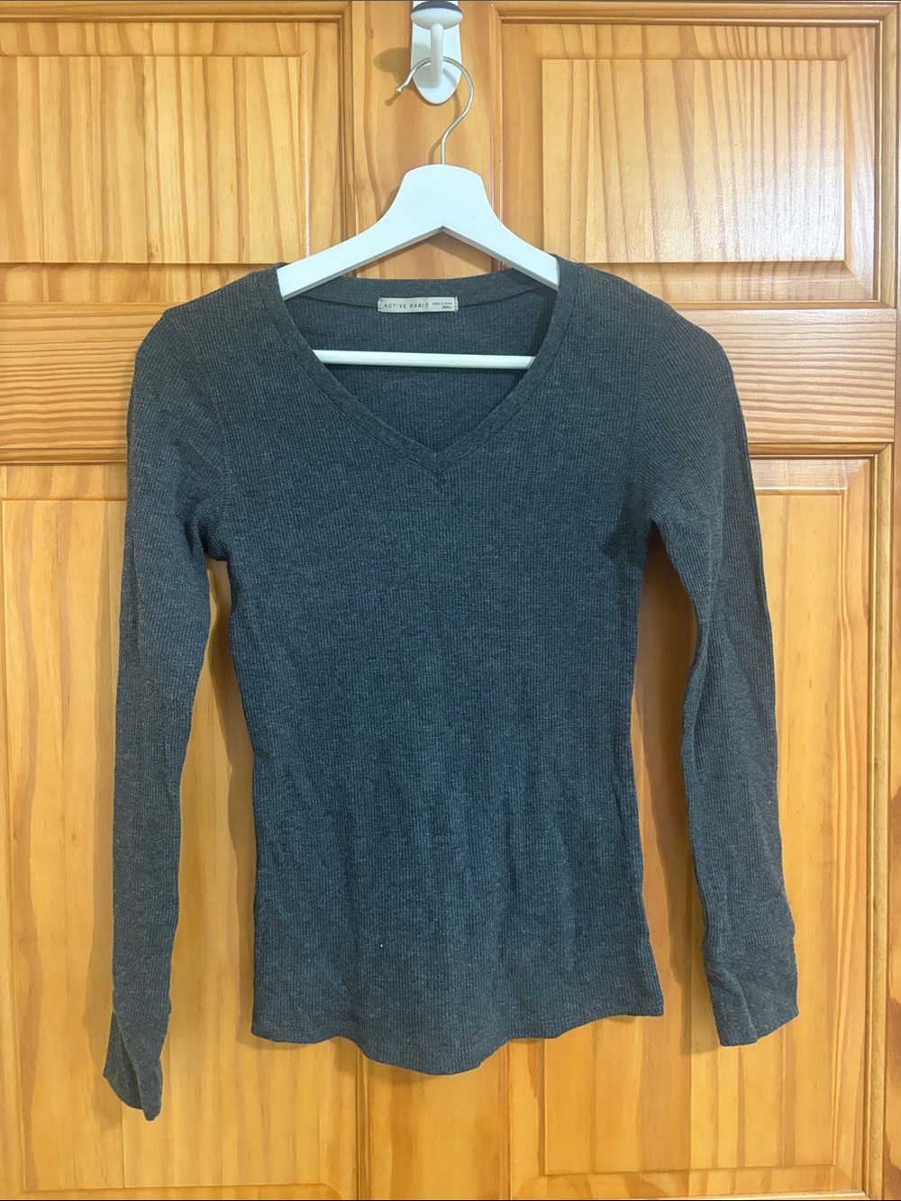 Nordstrom Active Basic Size Small Dark Grey Thermal Shirt